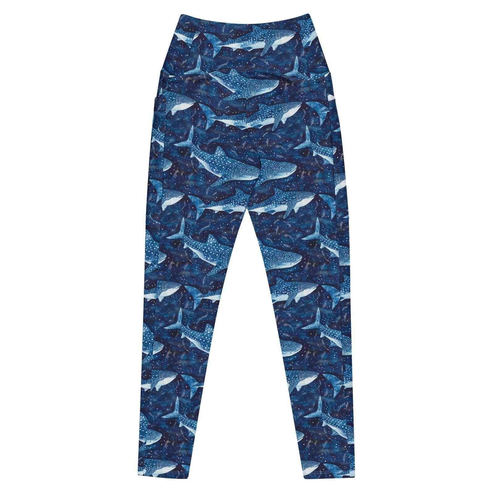 Whale Shark Dream Eco Swim Leggings With Pockets - 