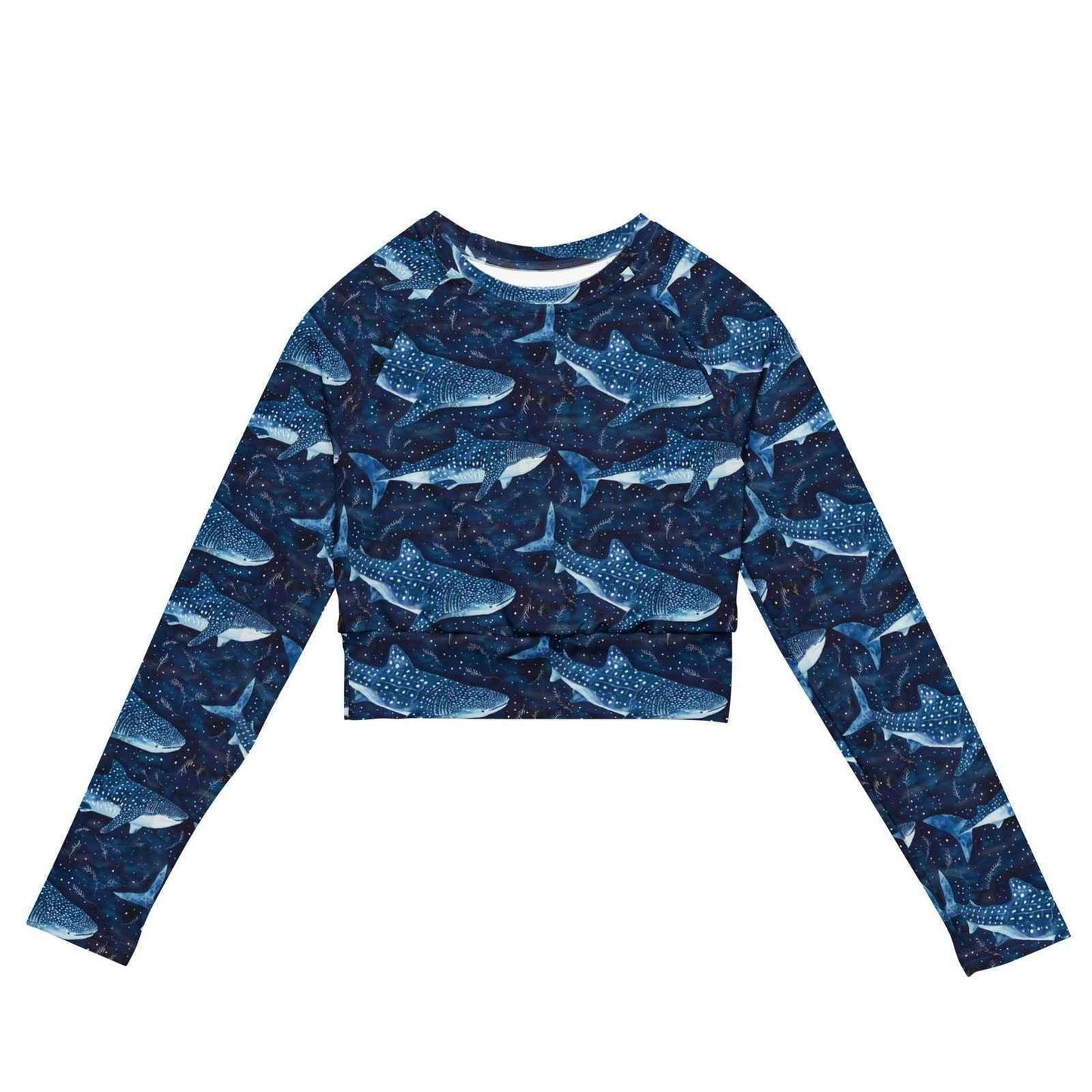 Spotted Eagle Ray Eco Cropped Rash Guard - 