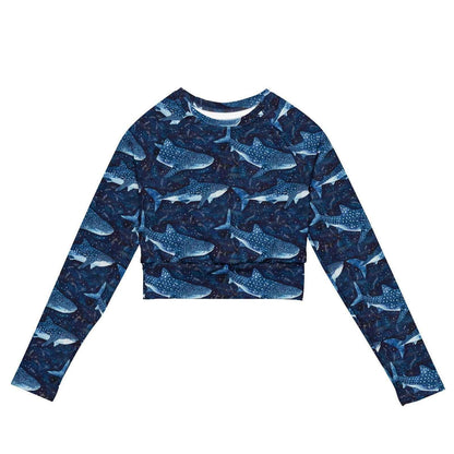 Spotted Eagle Ray Eco Cropped Rash Guard - 
