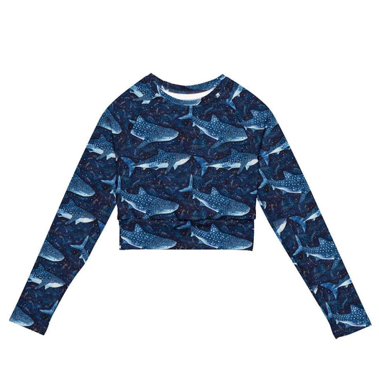 Spotted Eagle Ray Eco Cropped Rash Guard - 