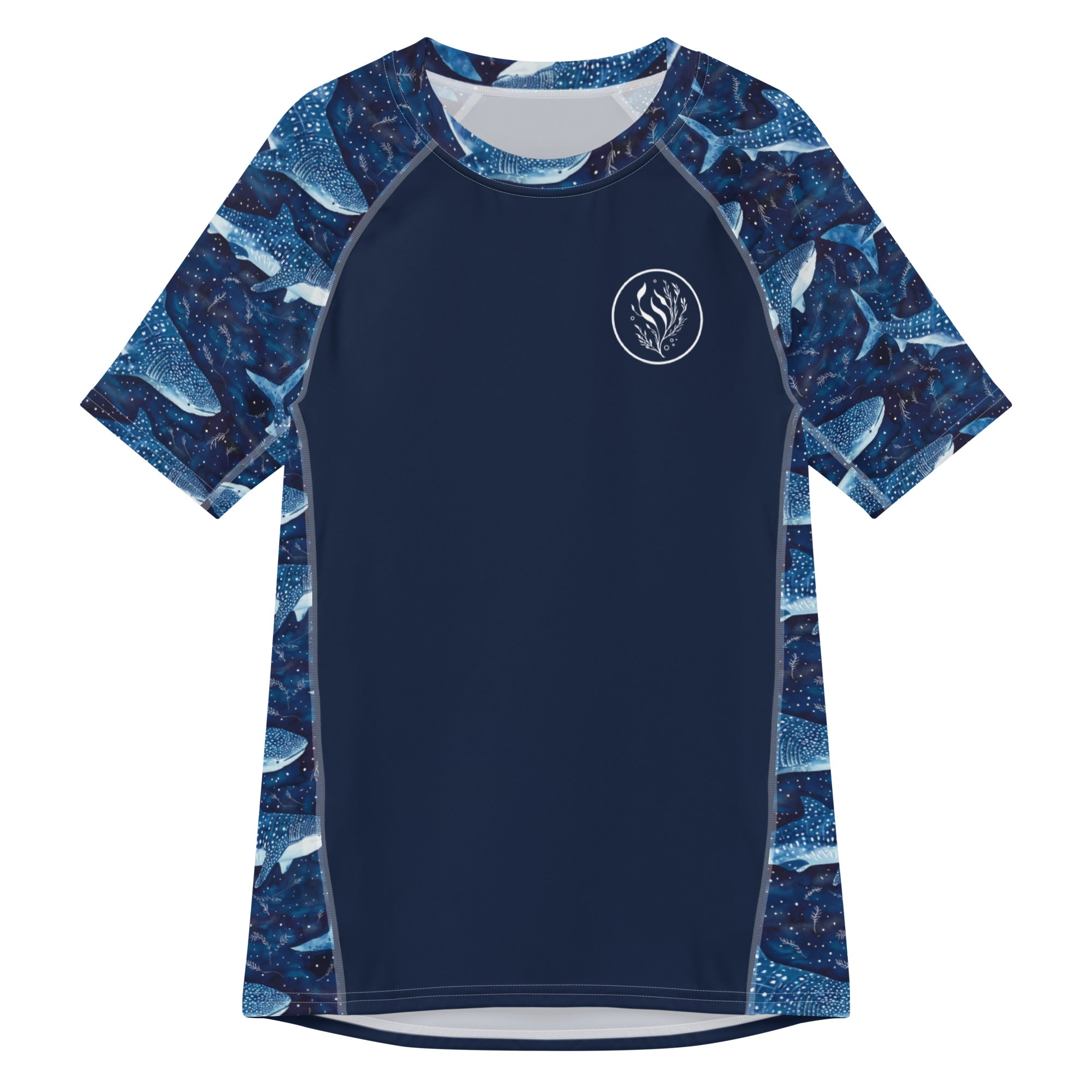 Whale Shark Dream Men’s Short Sleeve Swim Shirt -  - ["Men","Rash guard","whale shark","Whale Shark Dream"]