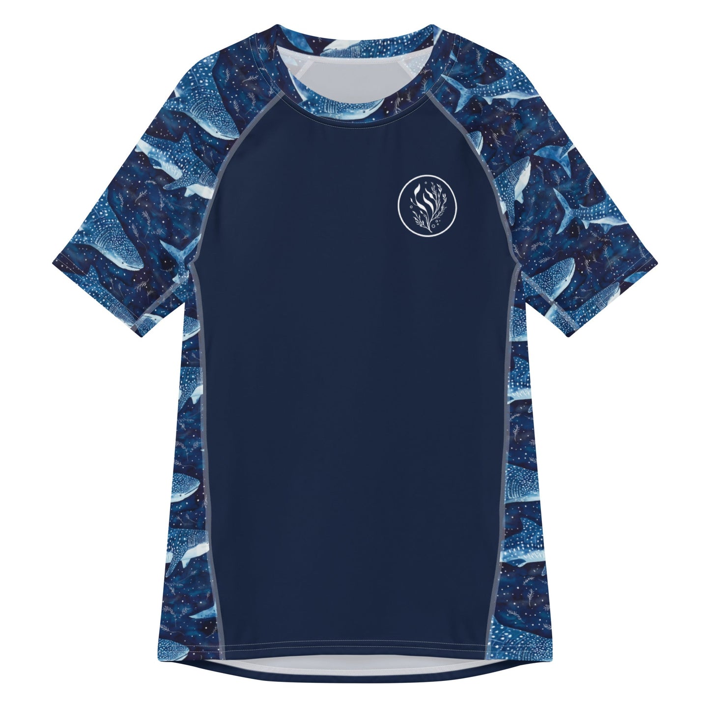 Whale Shark Dream Men’s Short Sleeve Swim Shirt - 