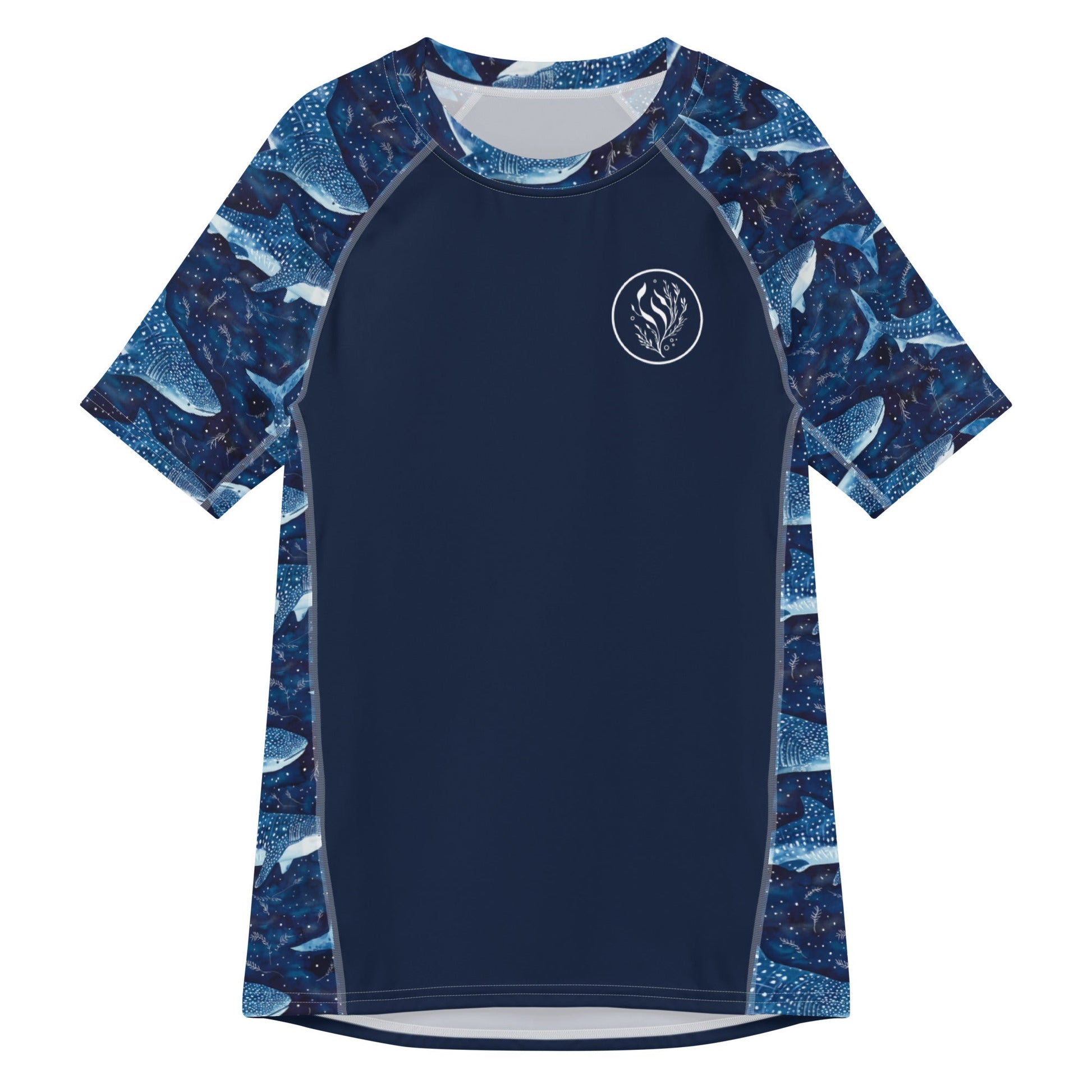 Whale Shark Dream Men’s Short Sleeve Swim Shirt - 