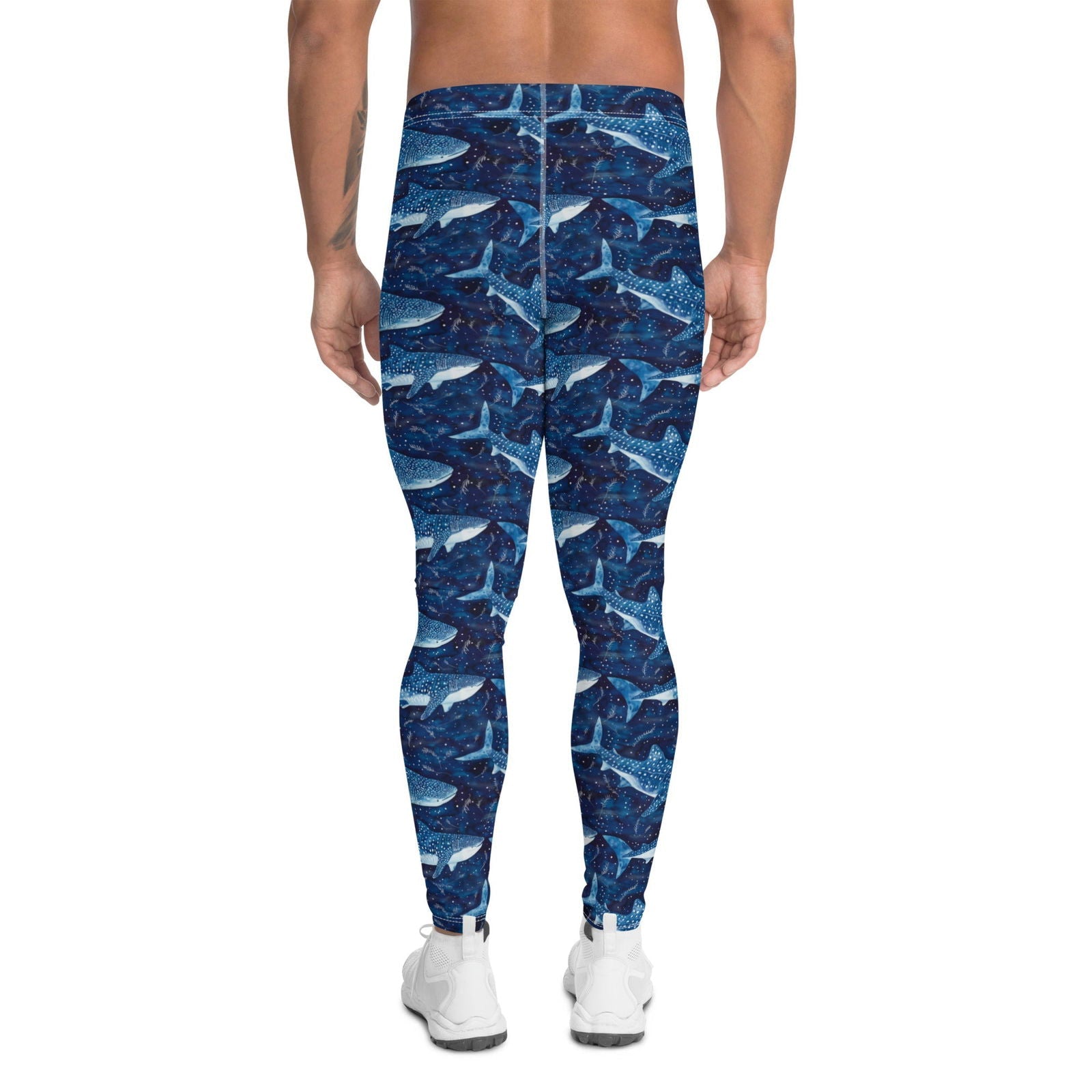 Whale Shark Dream Men's Swim Leggings - 
