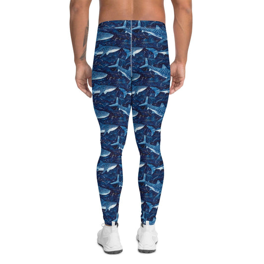 Whale Shark Dream Men's Swim Leggings - 