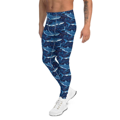 Whale Shark Dream Men's Swim Leggings - 