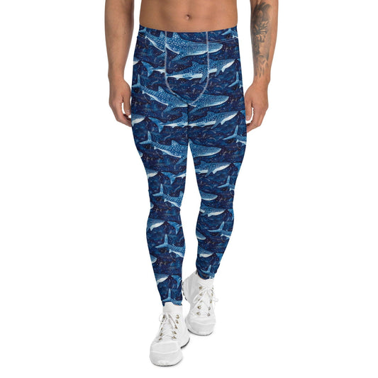 Whale Shark Dream Men's Swim Leggings - 