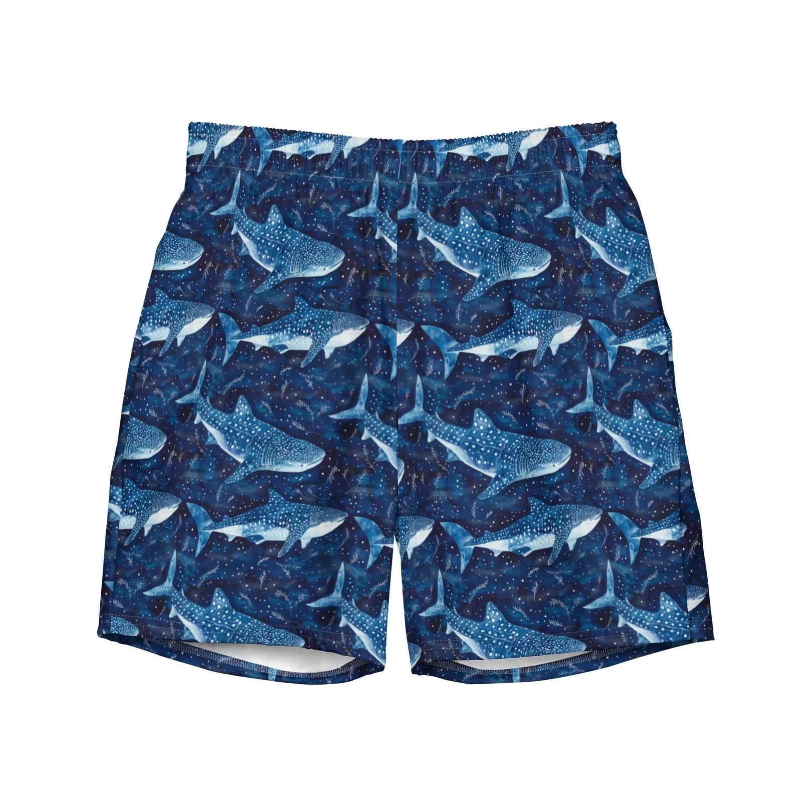 Whale Shark Dream Men's Swim Trunks - 