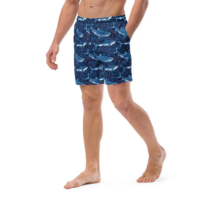 Whale Shark Dream Men's Swim Trunks - 