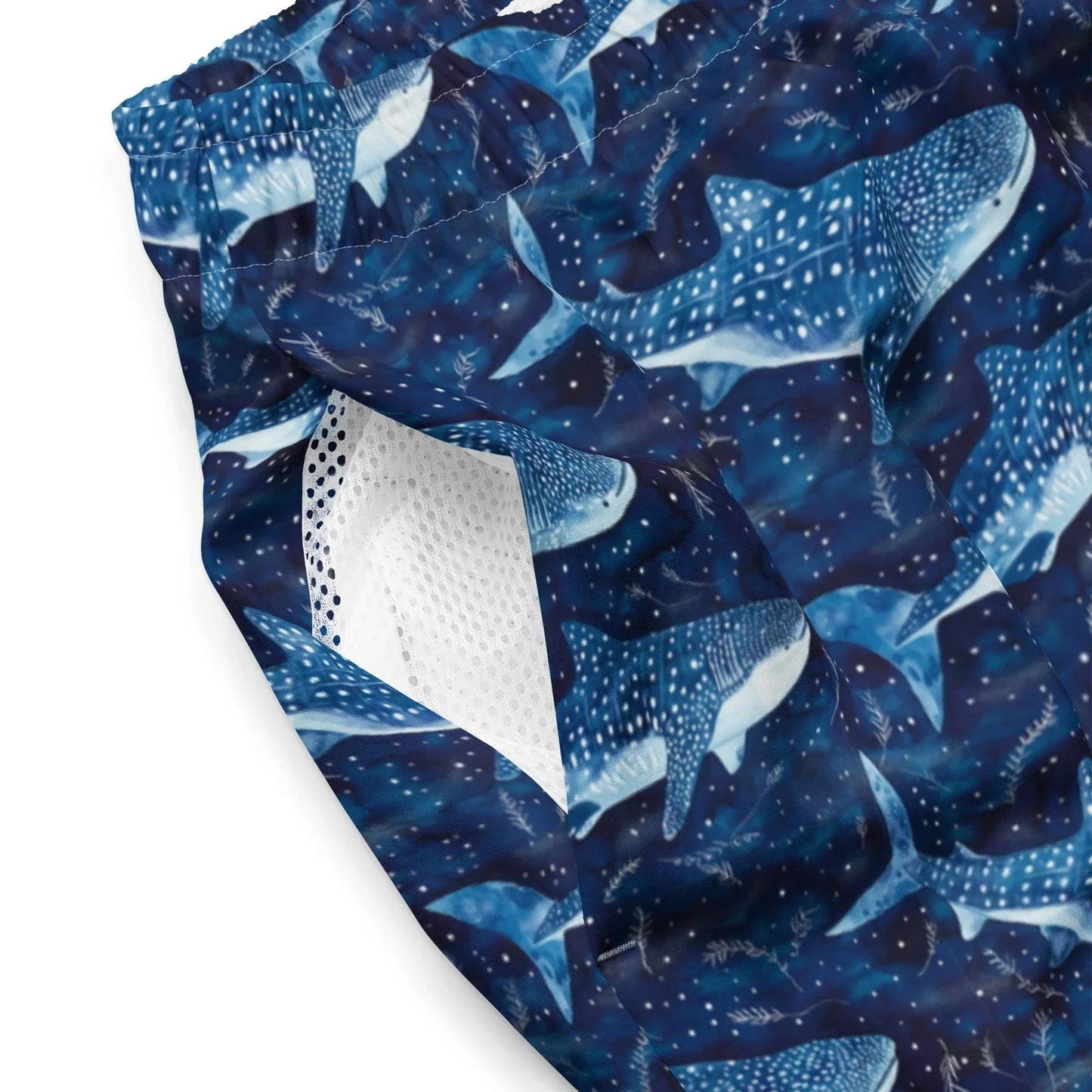 Whale Shark Dream Men's Swim Trunks - 