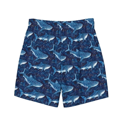 Whale Shark Dream Men's Swim Trunks - 