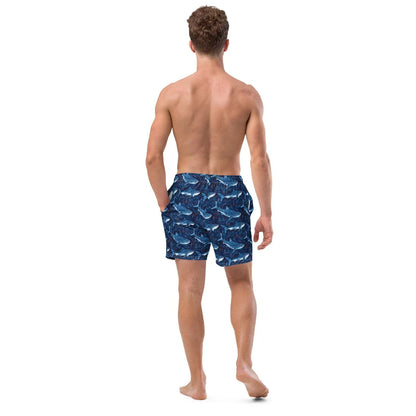 Whale Shark Dream Men's Swim Trunks - 