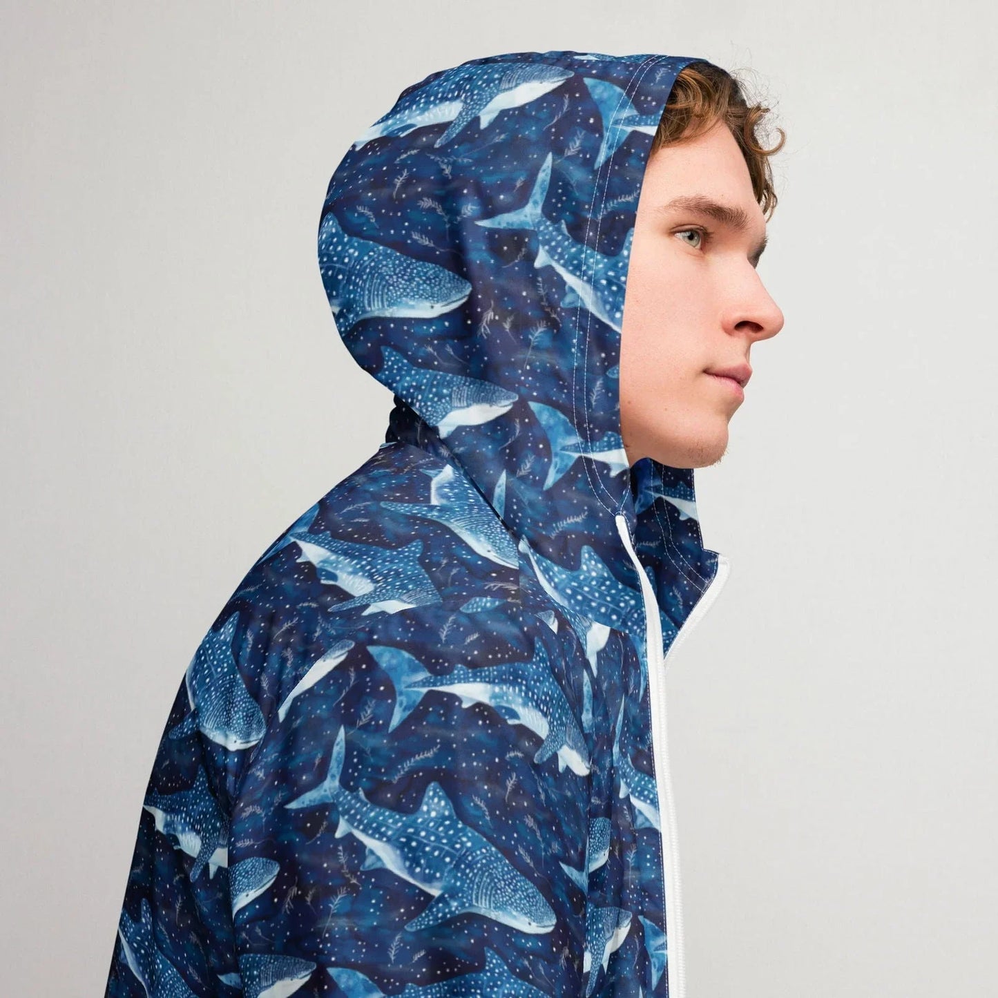 Whale Shark Dream Men’s Windbreaker - 