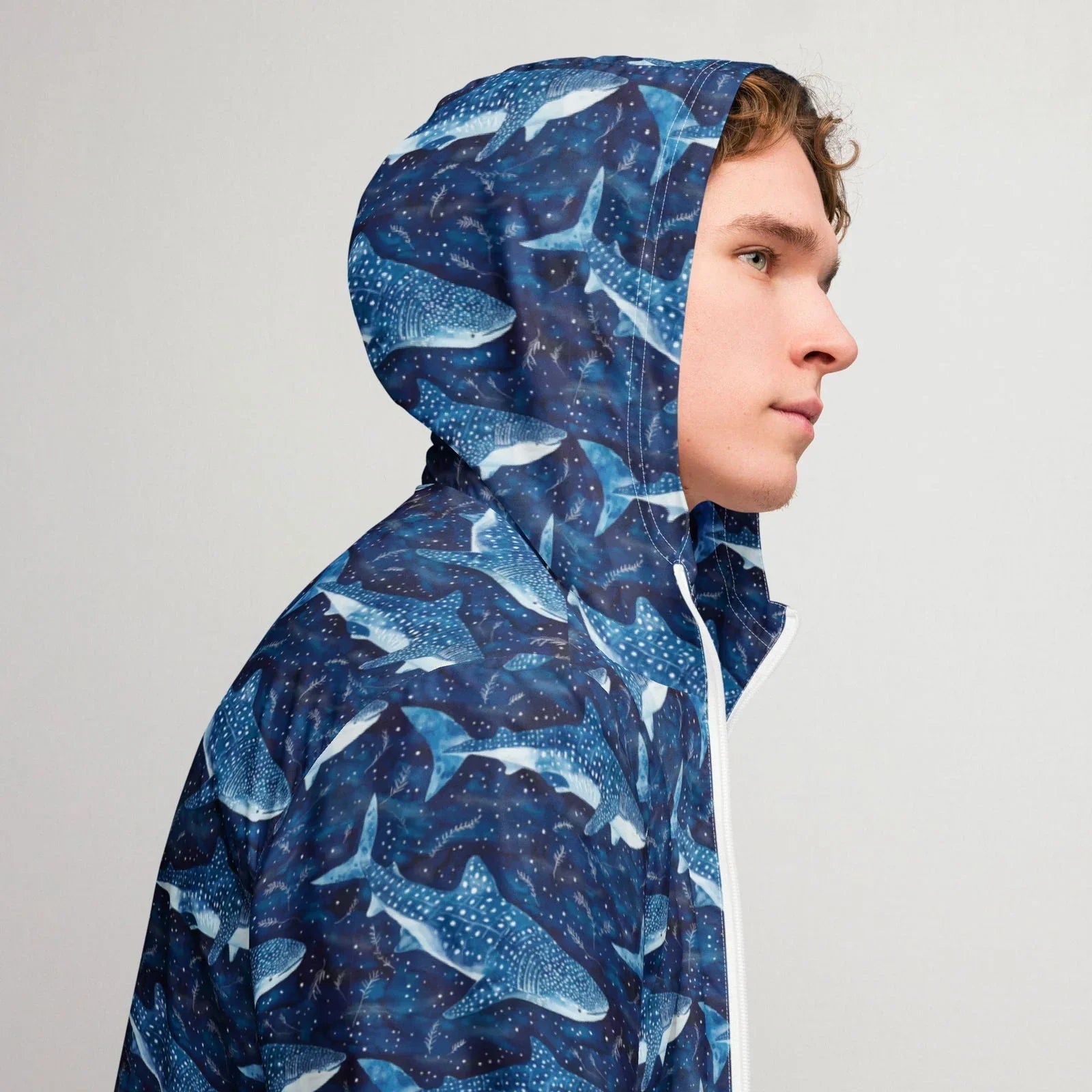Whale Shark Dream Men’s Windbreaker - 
