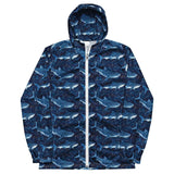 Moonlight Manta Men’s Windbreaker -  - ["Jacket","men","Moonlight Manta","ray","Wildlife"]