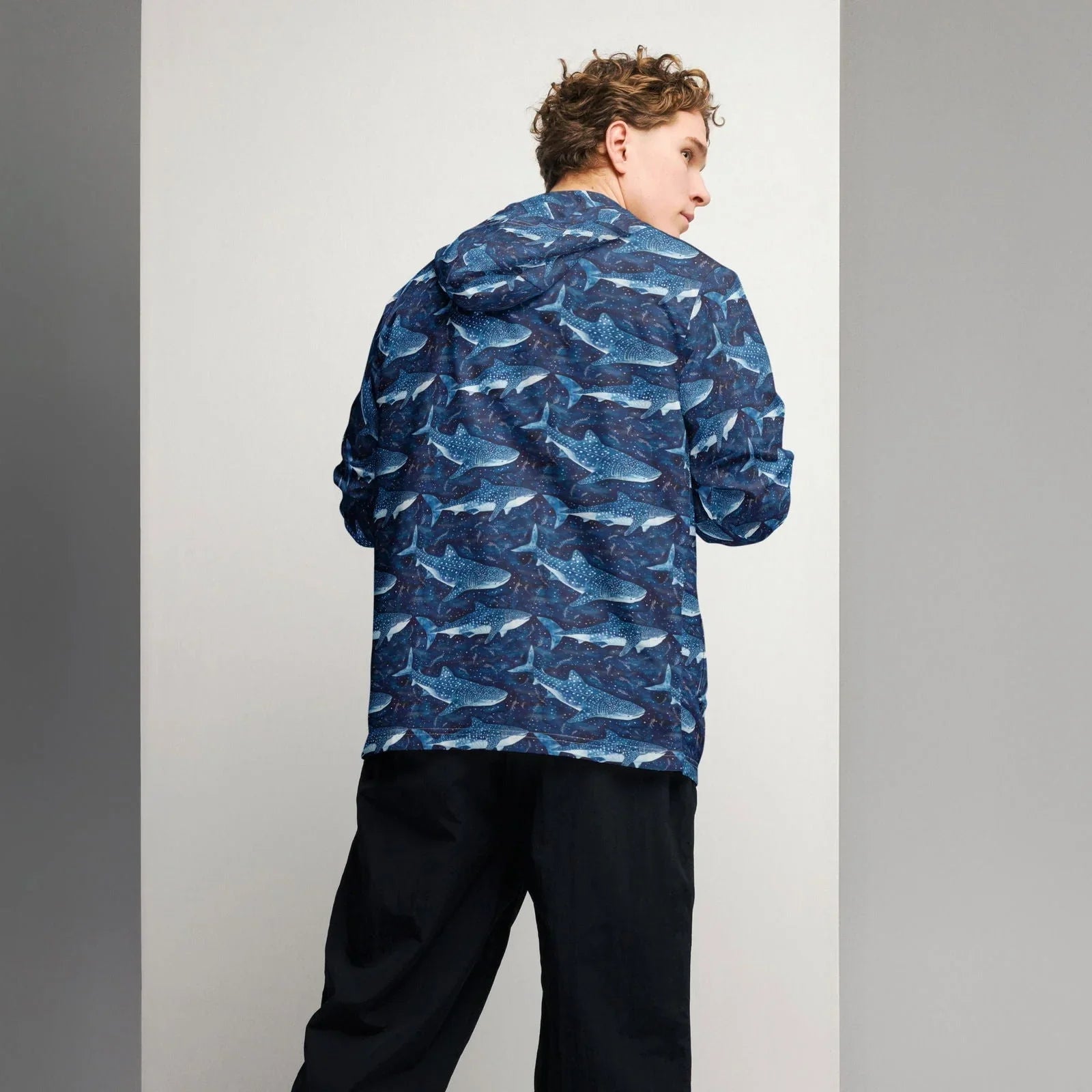 Whale Shark Dream Men’s Windbreaker - 