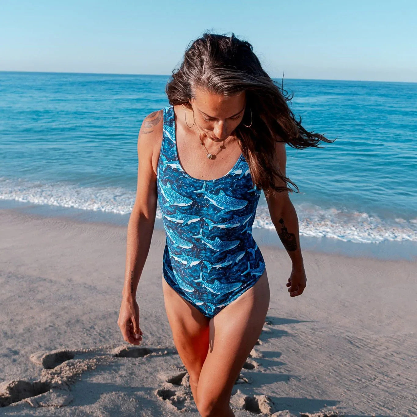 Whale Shark Dream One-Piece Swimsuit - 