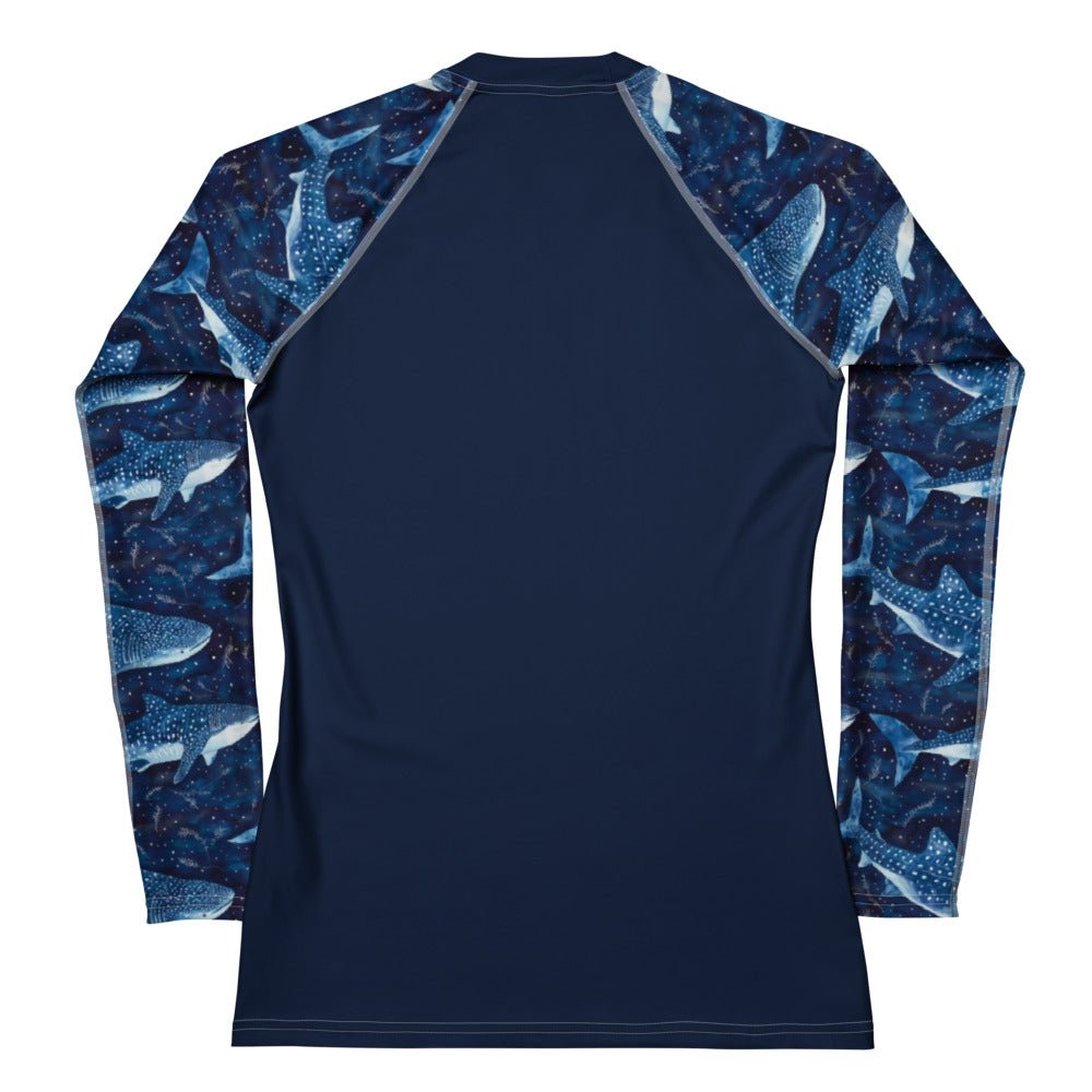 Whale Shark Dream Women's Rash Guard Solid - 