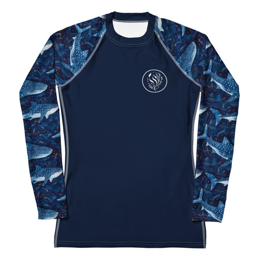 Whale Shark Dream Women's Rash Guard Solid - 