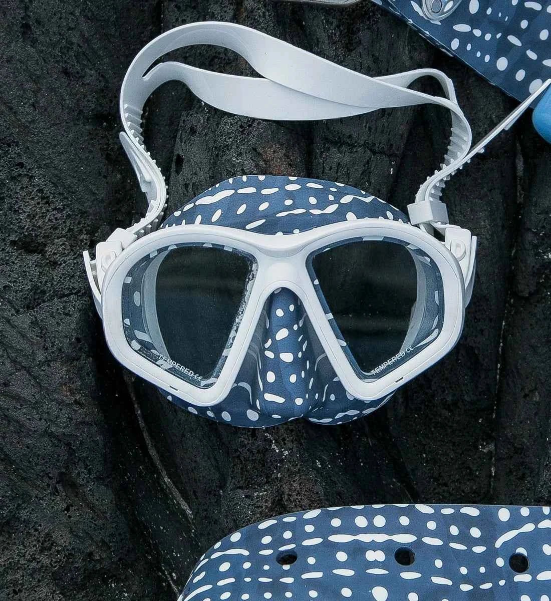 Whale Shark Low Volume Silicone Printed Mask -  - ["Bright Buoy Diving","Shopify Collective"]