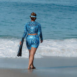 Whale Shark Mosaic 4" Inch Dive Shorts -  - ["Short","Whale shark","Whale Shark Mosaic","women"]