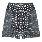 Whale Shark Mosaic B&W 4" Inch Dive Shorts -  - ["Short","whale shark","Whale Shark Mosaic B&W","women"]