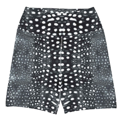 Whale Shark Mosaic B&W 4" Inch Dive Shorts - 