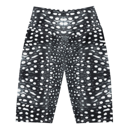 Whale Shark Mosaic B&W 8" Inch Dive Shorts - 