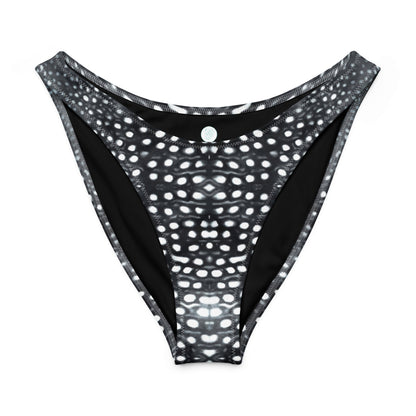 Whale Shark Mosaic Eco High-Leg Cheeky Bikini Bottom - 