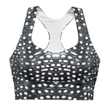 Whale Shark Mosaic B&W Eco Sports Swim Top -  - ["swim","whale shark","Whale Shark Mosaic B&W","women"]