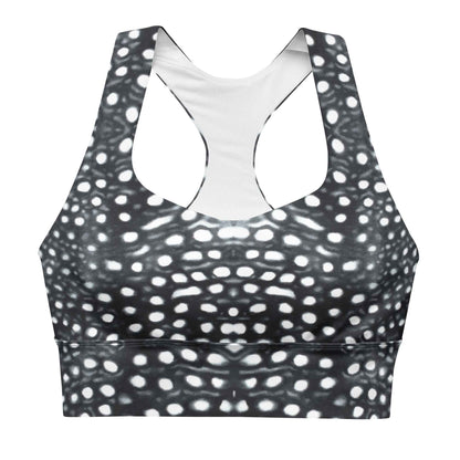 Whale Shark Mosaic B&W Eco Sports Swim Top - 