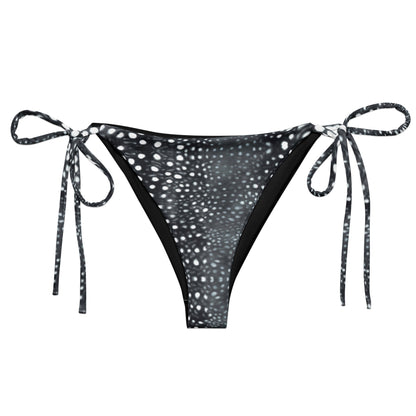 Whale Shark Mosaic B&W Eco String Bikini Bottom - 