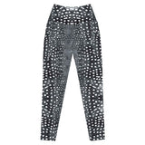 Whale Shark Mosaic B&W Eco Swim Leggings With Pockets -  - ["leggings","whale shark","Whale Shark Mosaic B&W","women"]