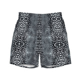 Whale Shark Mosaic B&W Eco Swim Trunks -  - ["men","trunks","whale shark","Whale Shark Mosaic B&W"]