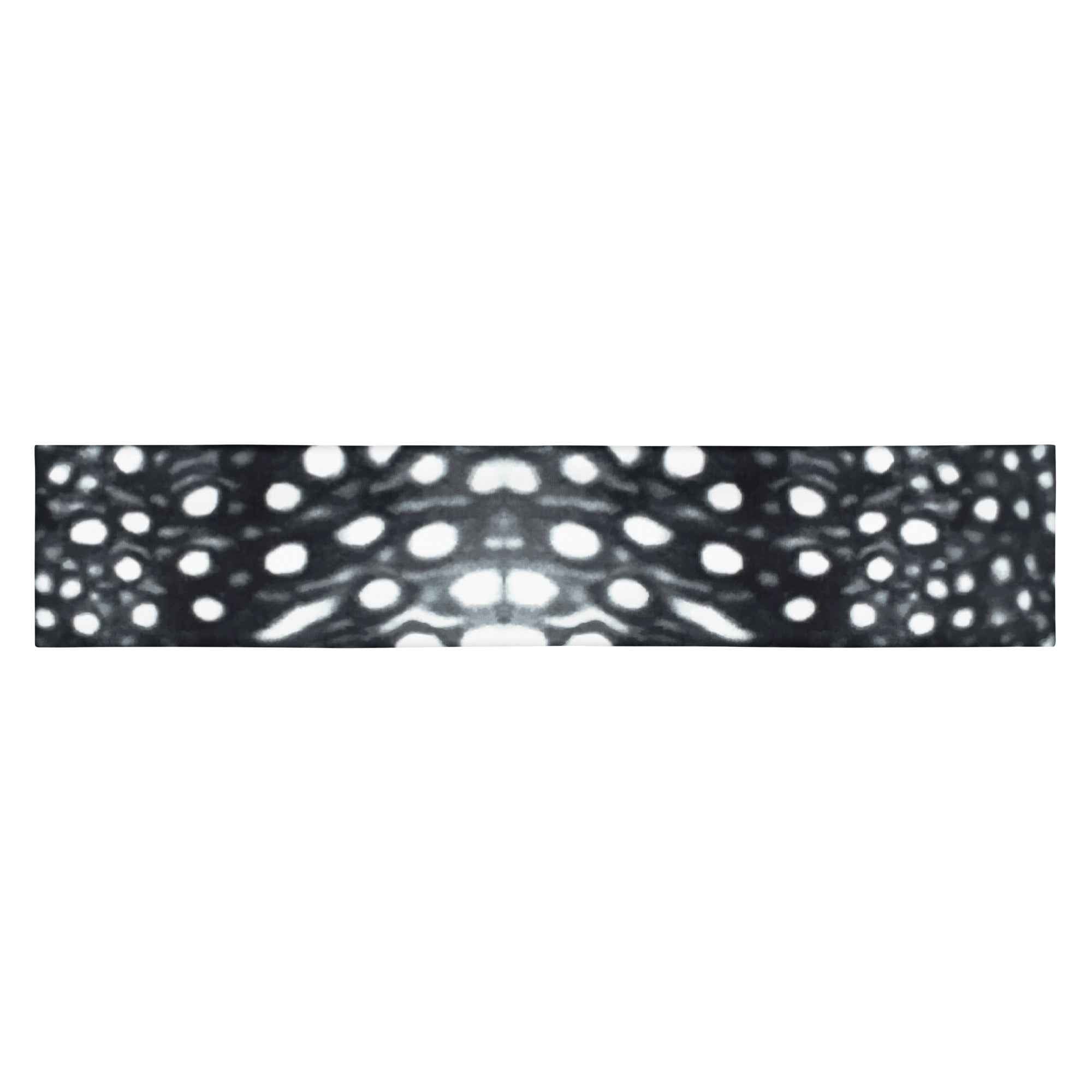 Whale Shark Mosaic B&W Headband -  - ["Head","whale shark","Whale Shark Mosaic B&W"]