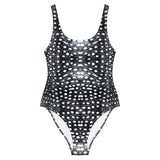 Whale Shark Mosaic B&W One-Piece Swimsuit -  - ["swim","whale shark","Whale Shark Mosaic B&W","women"]