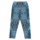 Whale Shark Mosaic Capri Swim Leggings -  - ["leggings","Whale shark","Whale Shark Mosaic","women"]