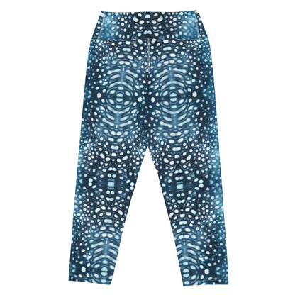 Whale Shark Mosaic Capri Swim Leggings - 