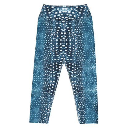 Whale Shark Mosaic Capri Swim Leggings - 