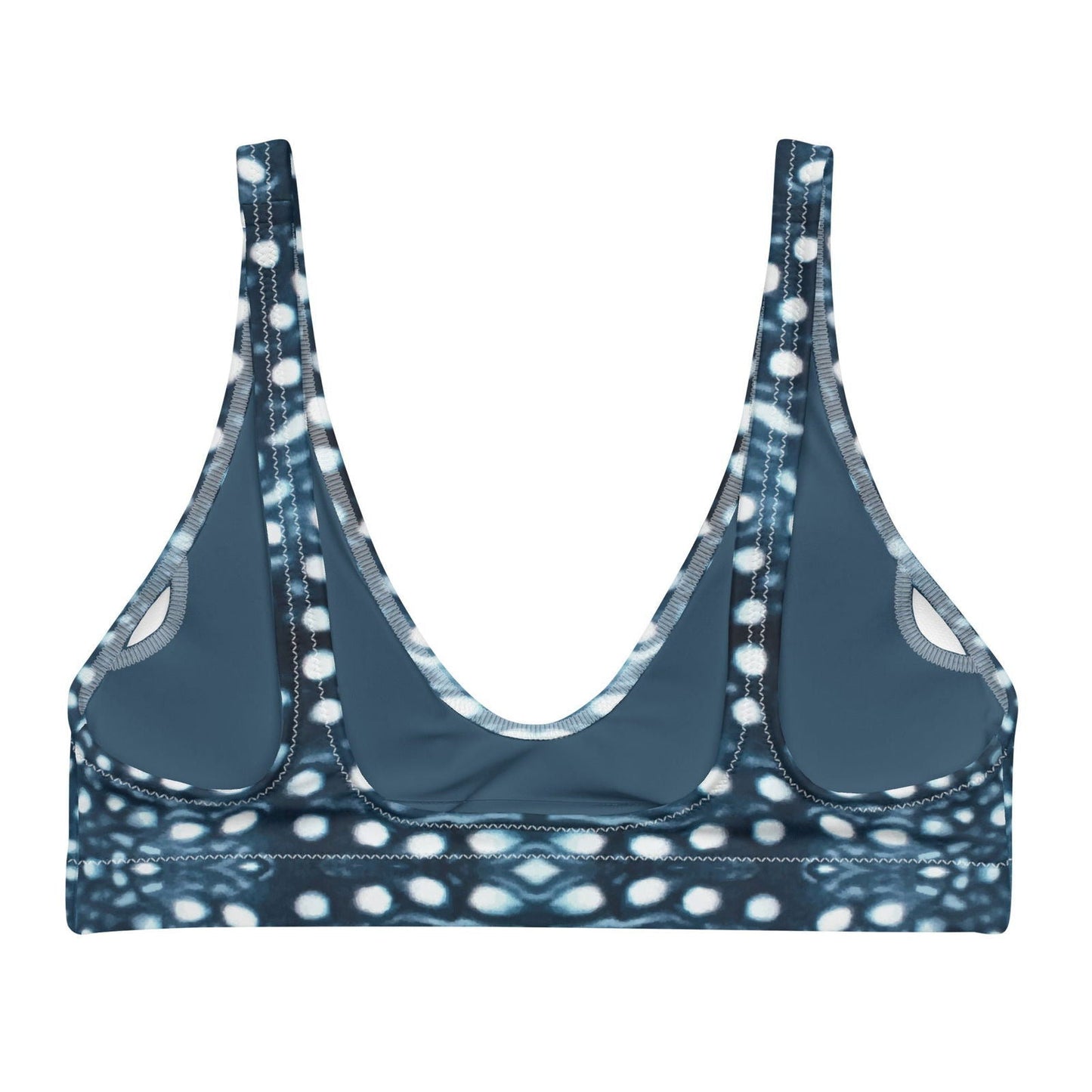 Whale Shark Mosaic Eco Bikini Top - 