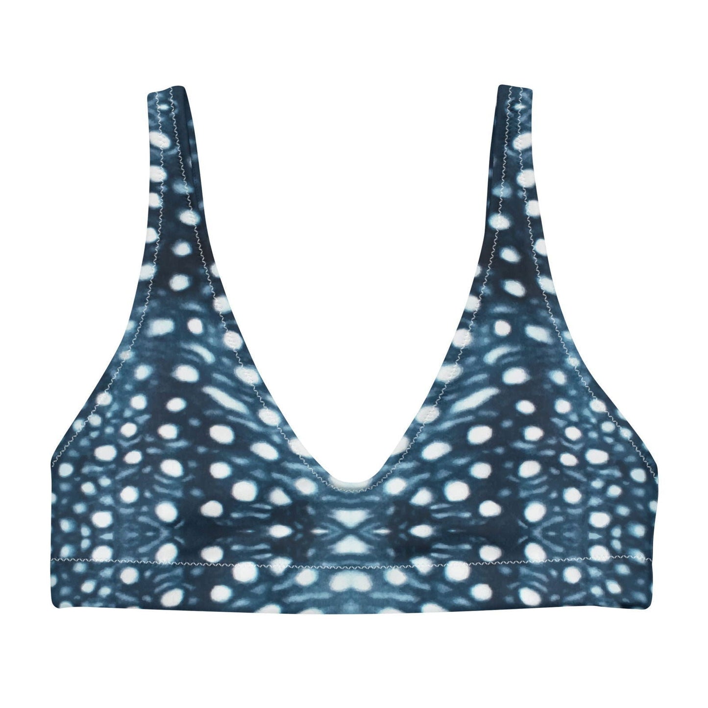 Whale Shark Mosaic Eco Bikini Top - 