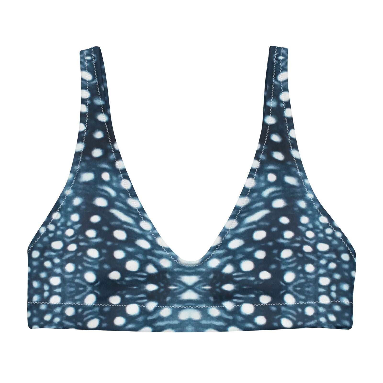 Whale Shark Mosaic Eco Bikini Top - 