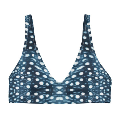 Whale Shark Mosaic Eco Bikini Top - 