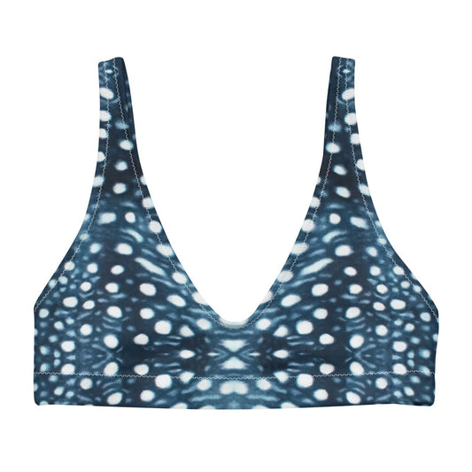 Whale Shark Mosaic Eco Bikini Top - 
