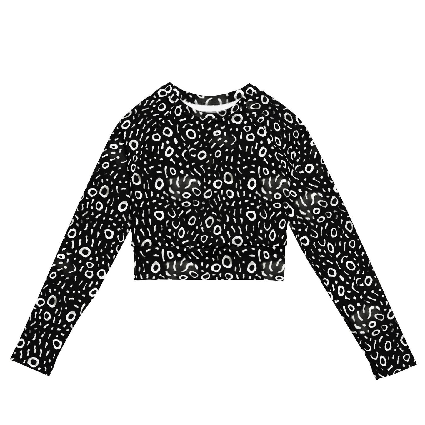 Whale Shark Mosaic Eco Cropped Rash Guard - Salinity Swimwear