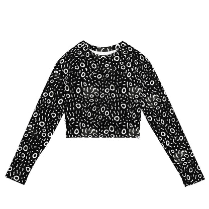 Whale Shark Mosaic Eco Cropped Rash Guard - Salinity Swimwear