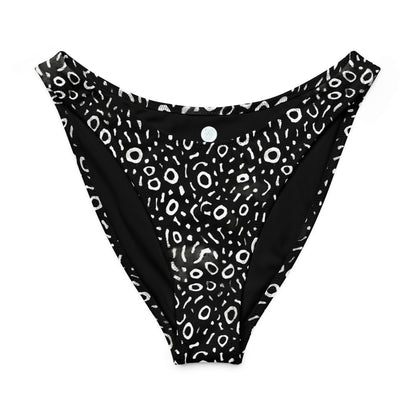 Whale Shark Mosaic Eco High-Leg Cheeky Bikini Bottom - 