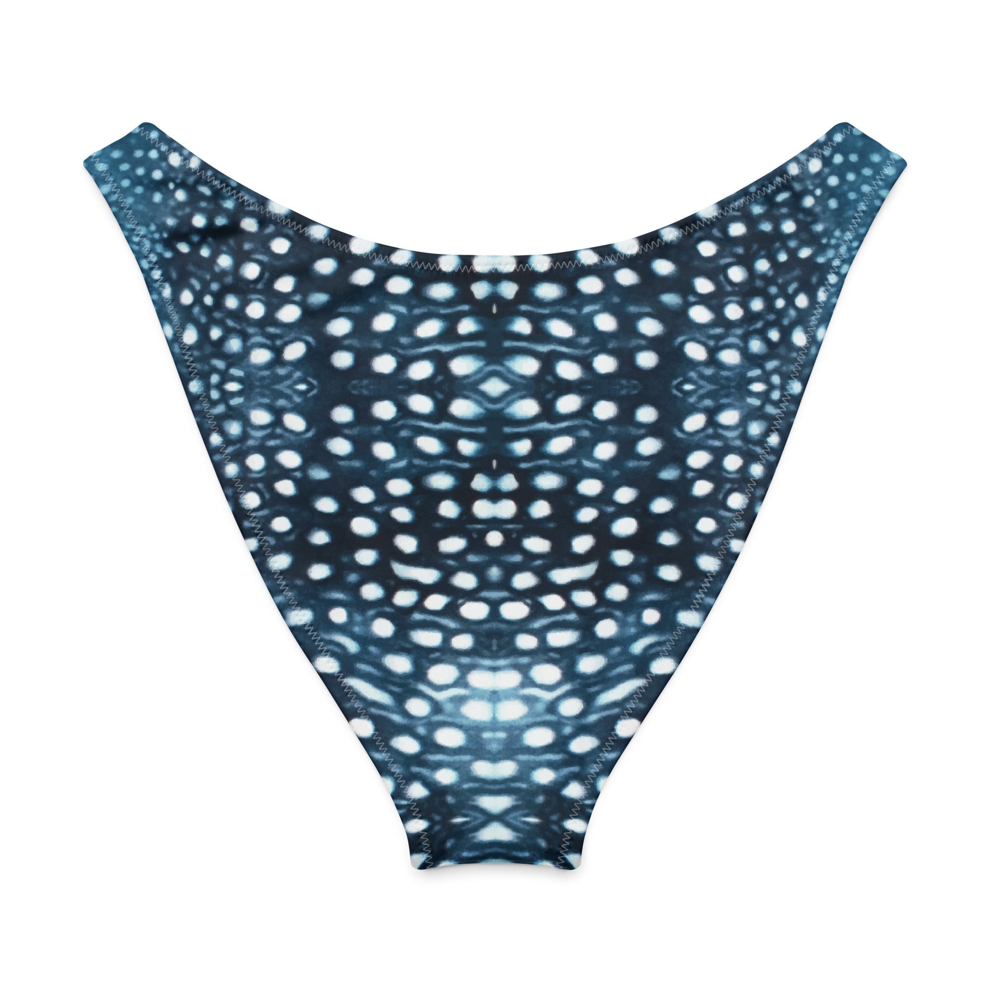Whale Shark Mosaic Eco High-Leg Cheeky Bikini Bottom -  - ["swim","whale shark","Whale Shark Mosaic","women"]