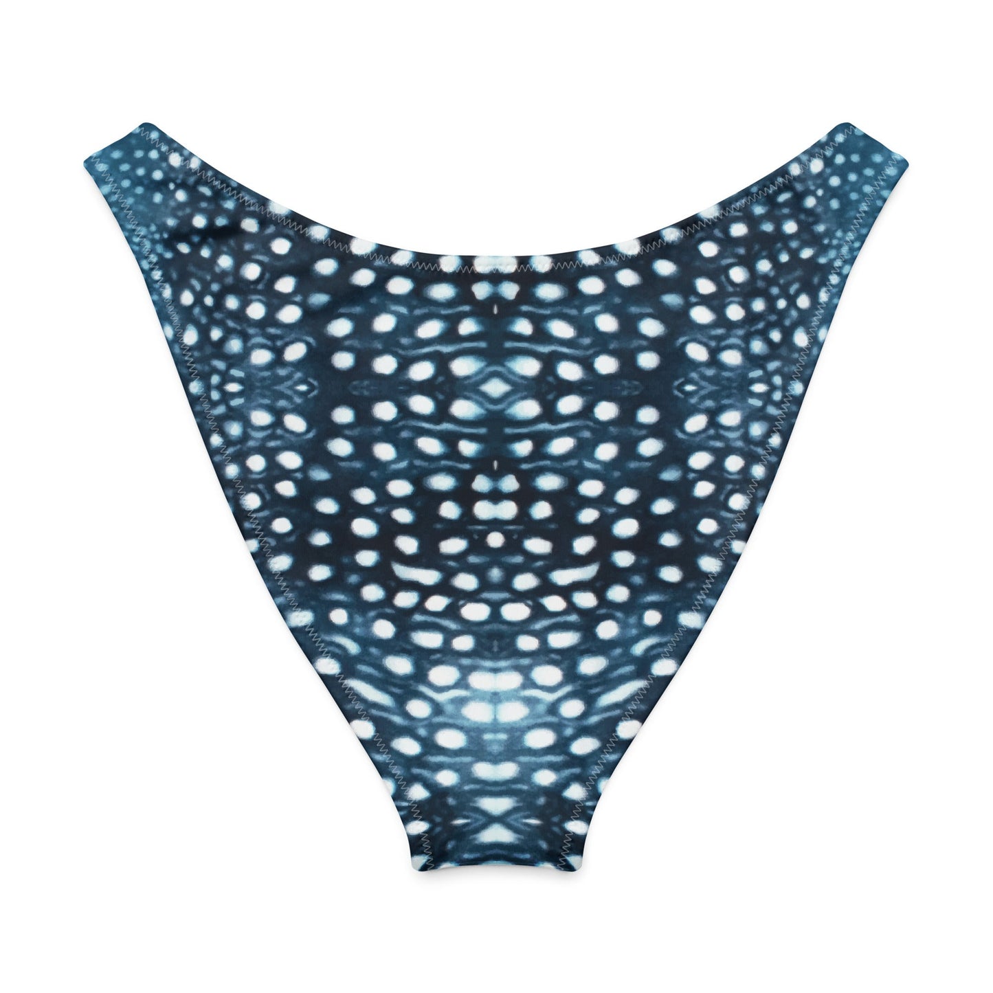 Whale Shark Mosaic Eco High-Leg Cheeky Bikini Bottom - 