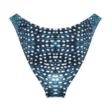 Whale Shark Mosaic Eco High-Leg Cheeky Bikini Bottom -  - ["swim","whale shark","Whale Shark Mosaic","women"]